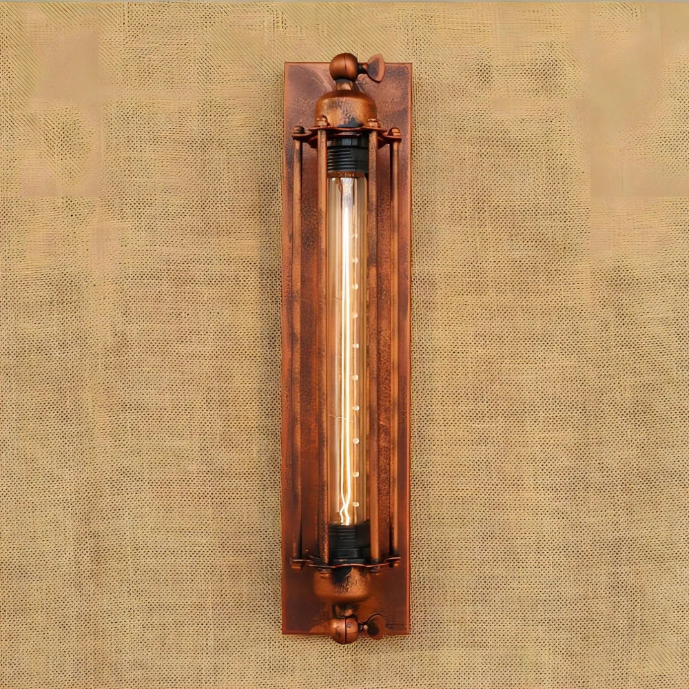 Wall Sconce Aged Metal Integrated LED Directional Downlight