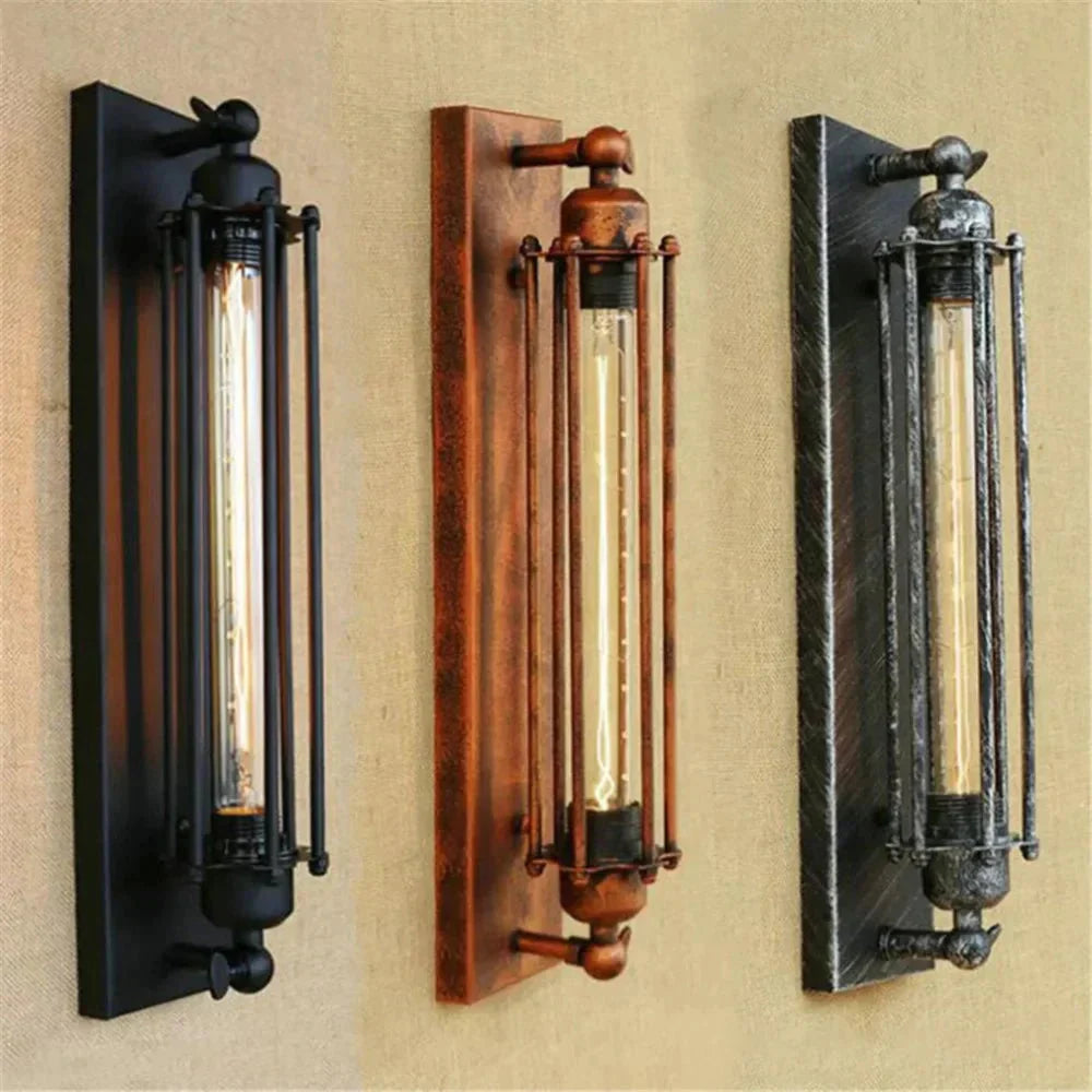 Wall Sconce Aged Metal Integrated LED Directional Downlight