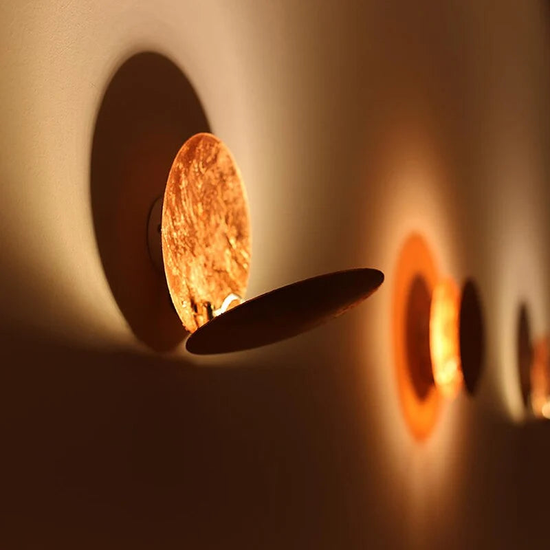 Wall Sconce Eclipse Overlap Design Integrated LED