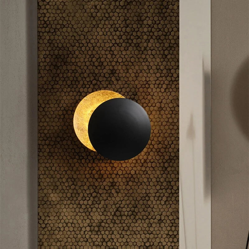 Wall Sconce Eclipse Overlap Design Integrated LED