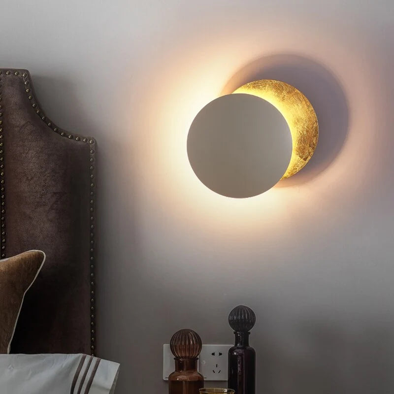 Wall Sconce Eclipse Overlap Design Integrated LED