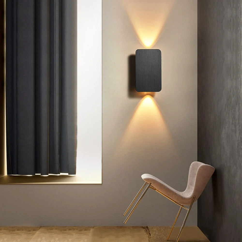 Wall Sconce Indirect Up & Down Shallow Projection Fingerprint-Resistant