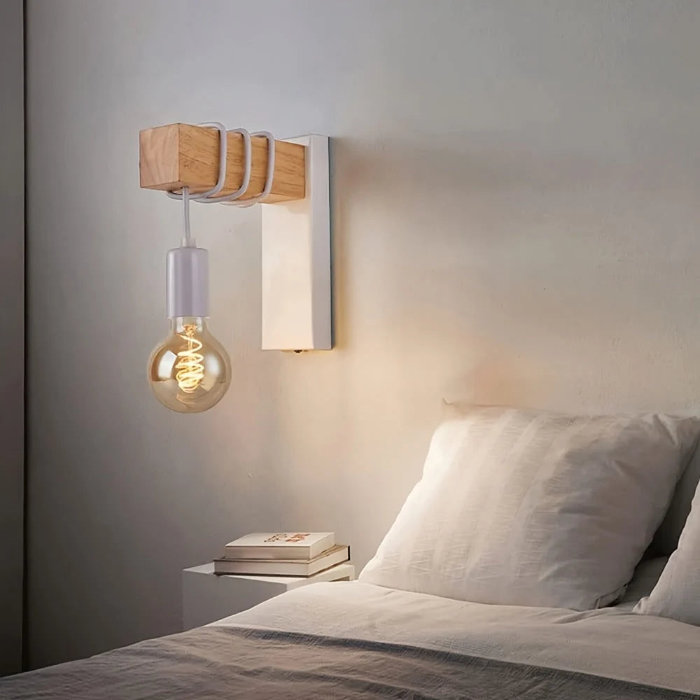 Wall Sconce Industrial Exposed Arm Matte Metal E27 Socket
