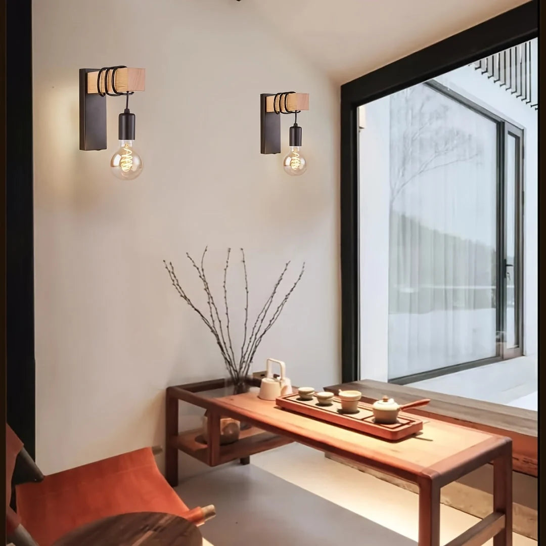 Wall Sconce Industrial Exposed Arm Matte Metal E27 Socket
