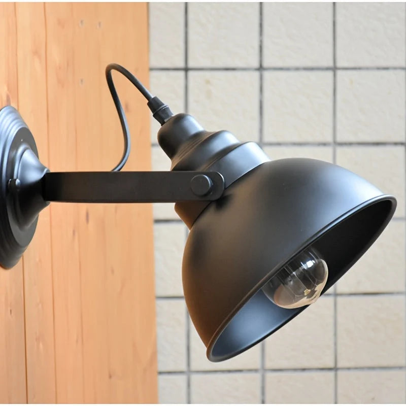 Wall Sconce Industrial Matte Powder-Coated Steel Directional Downlight