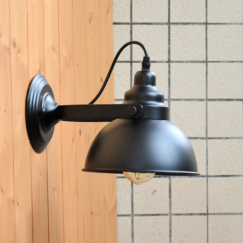 Wall Sconce Industrial Matte Powder-Coated Steel Directional Downlight