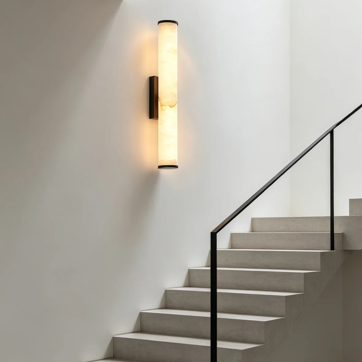 Wall Sconce Marble Copper-Look Finish Warm White LED