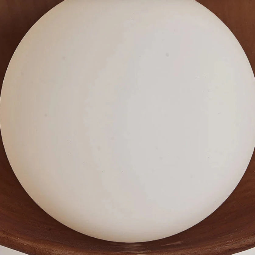 Wall Sconce Round Resin Diffuser Glare-Free