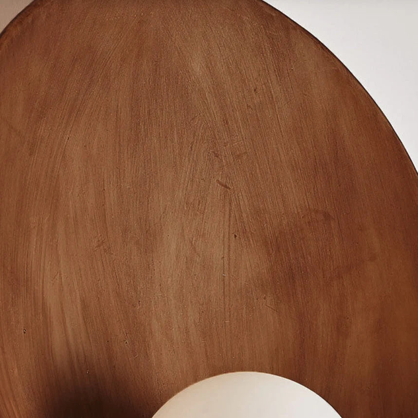 Wall Sconce Round Resin Diffuser Glare-Free