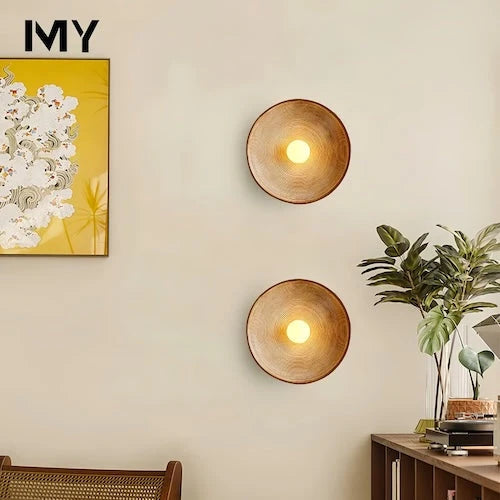 Wall Sconce Solid Wood Integrated LED Wall Wash