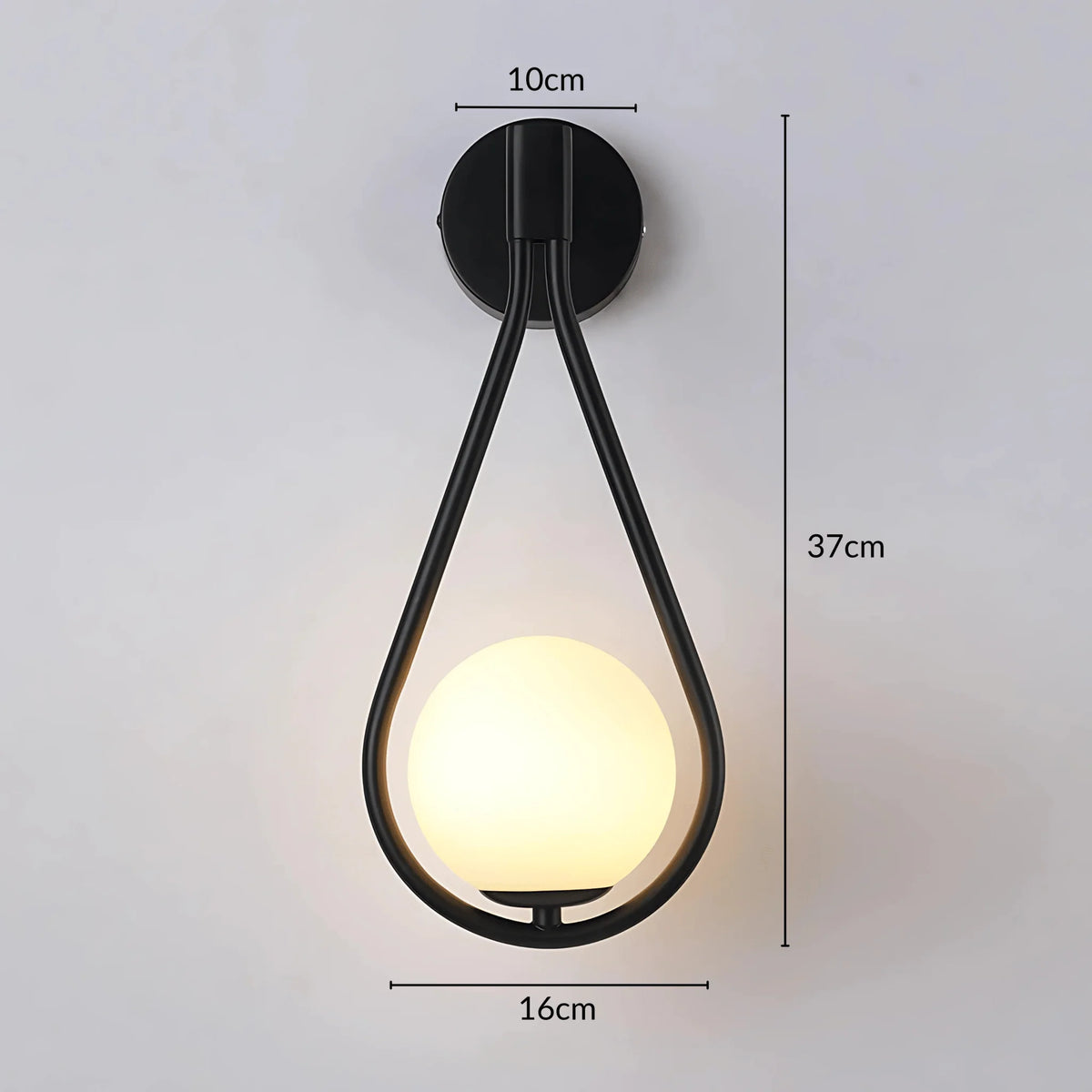 Wall Sconce Teardrop Integrated LED Downward Wash