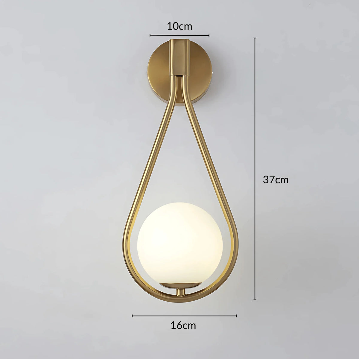 Wall Sconce Teardrop Integrated LED Downward Wash