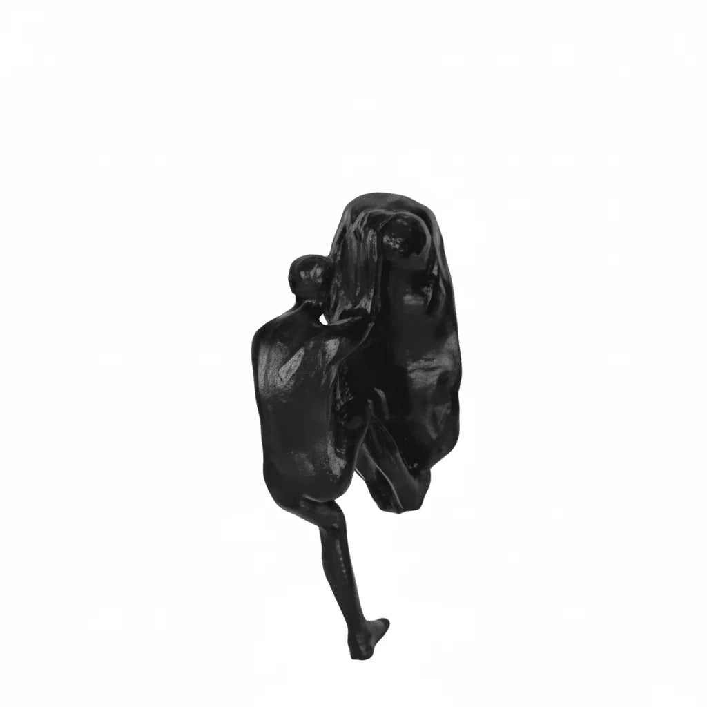 Wall Sculpture Synthetic Resin Climbing Figure hinged?
