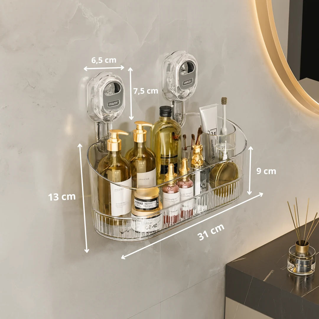 Wall Shelf No-Drill Adhesive Space-Saving Kitchen & Bathroom