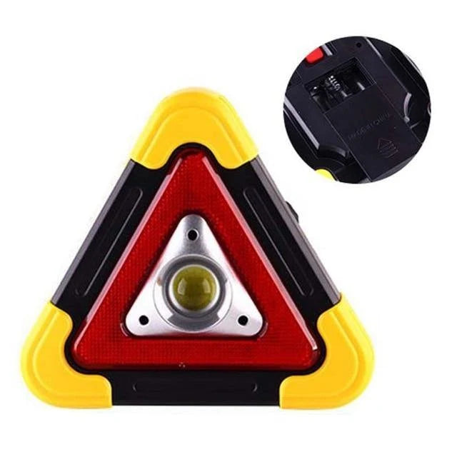 Warning Triangle LED 360-Degree Visibility IPX5 Water-Resistant