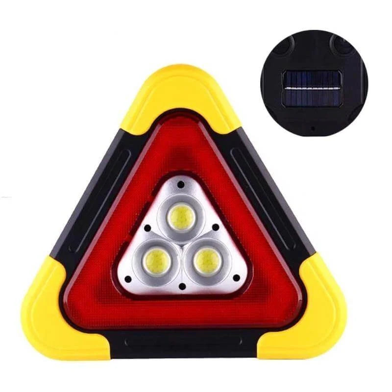 Warning Triangle LED 360-Degree Visibility IPX5 Water-Resistant