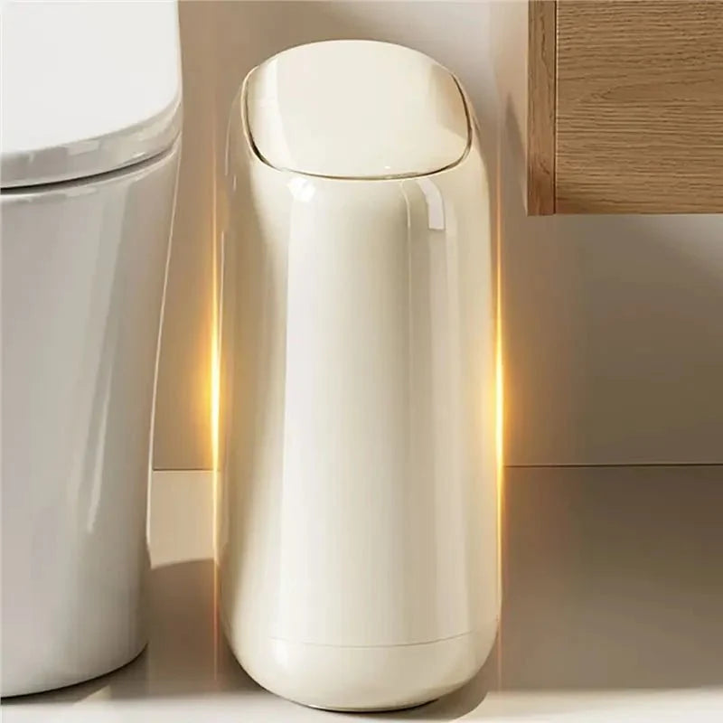 Waste Bin Slim Space-Saving Plastic 6.1-Inch