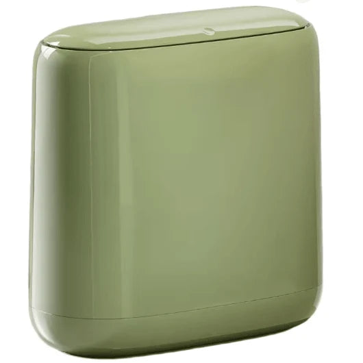 Waste Bin Slim Space-Saving Plastic 6.1-Inch
