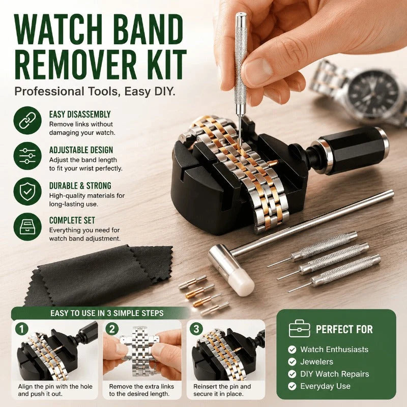 Watch Band Adjustment Kit Metal Link Pin Remover