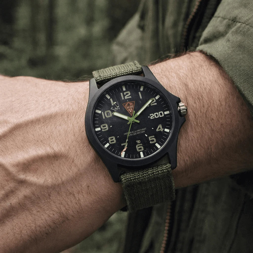 Watch Shock-Resistant Splash-Resistant Illuminated Dial