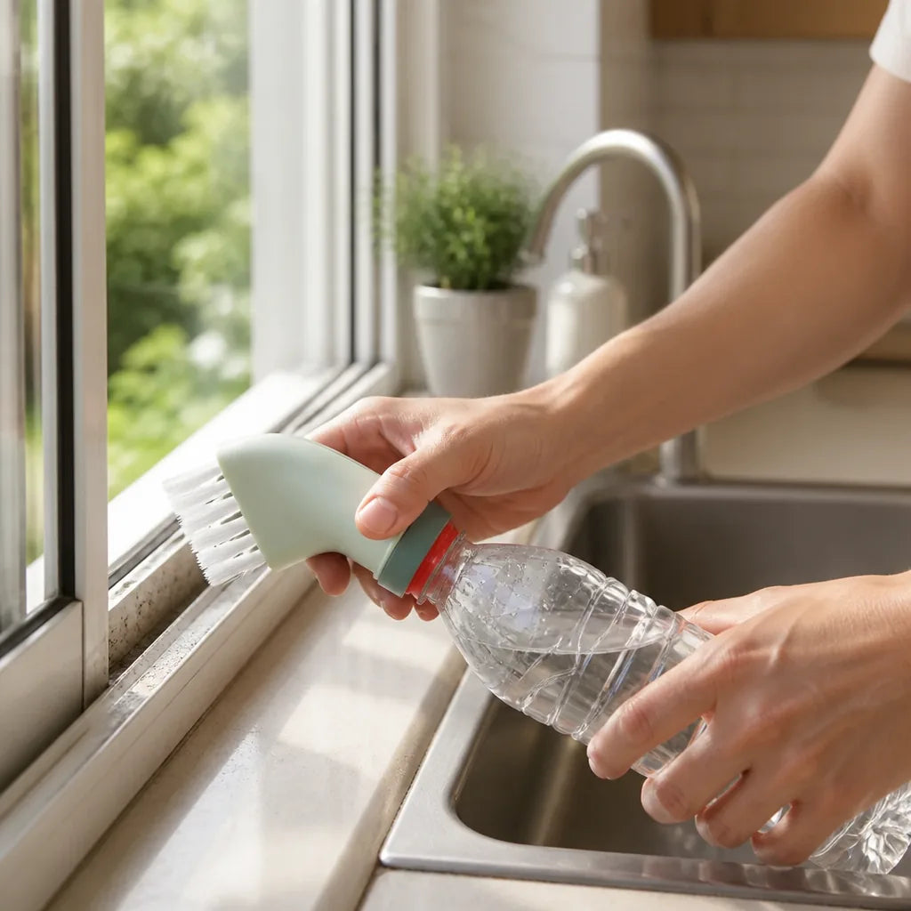 Water Bottle Brush Angled Screw-On Water Flow