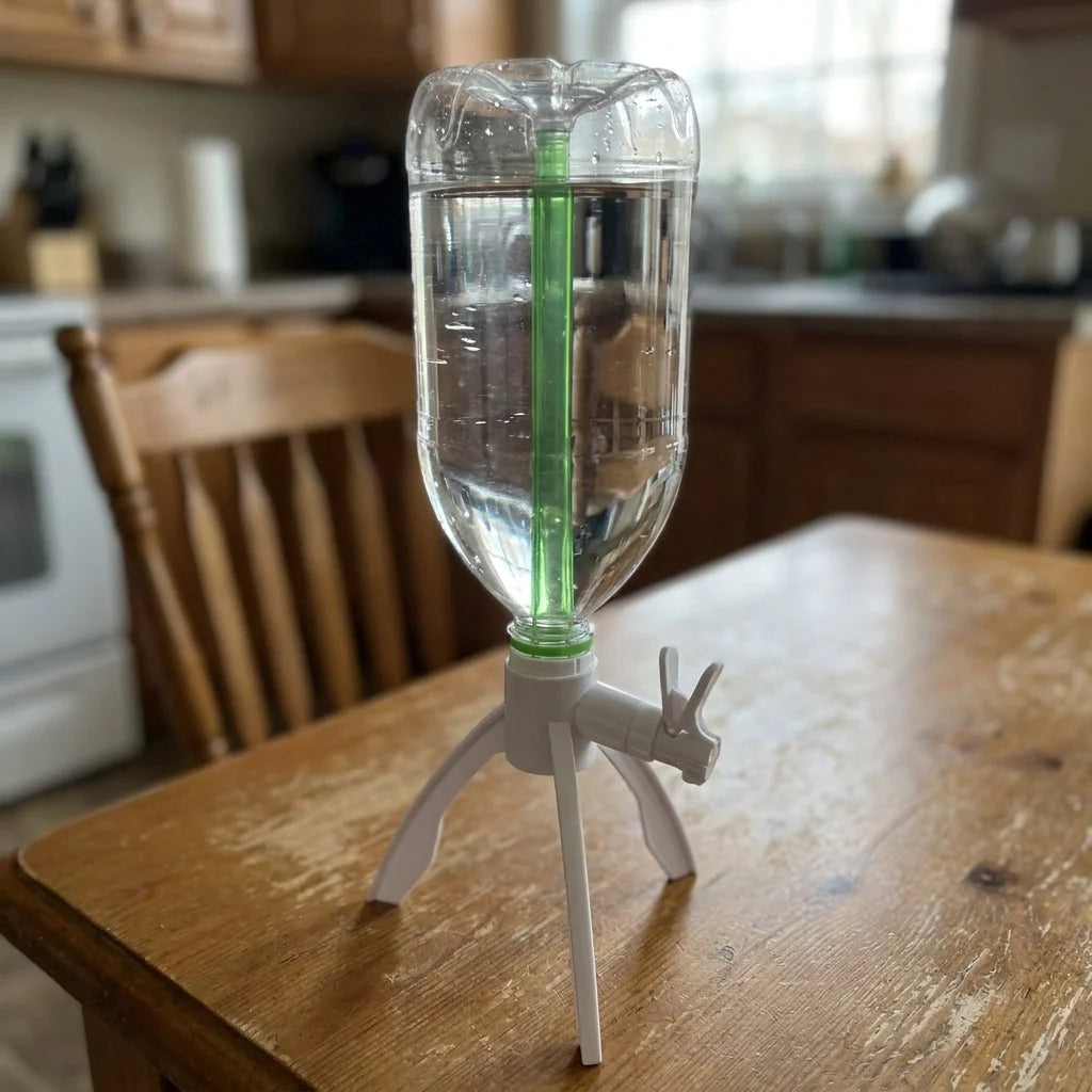 Water Dispenser Screw-On Manual Press Tap