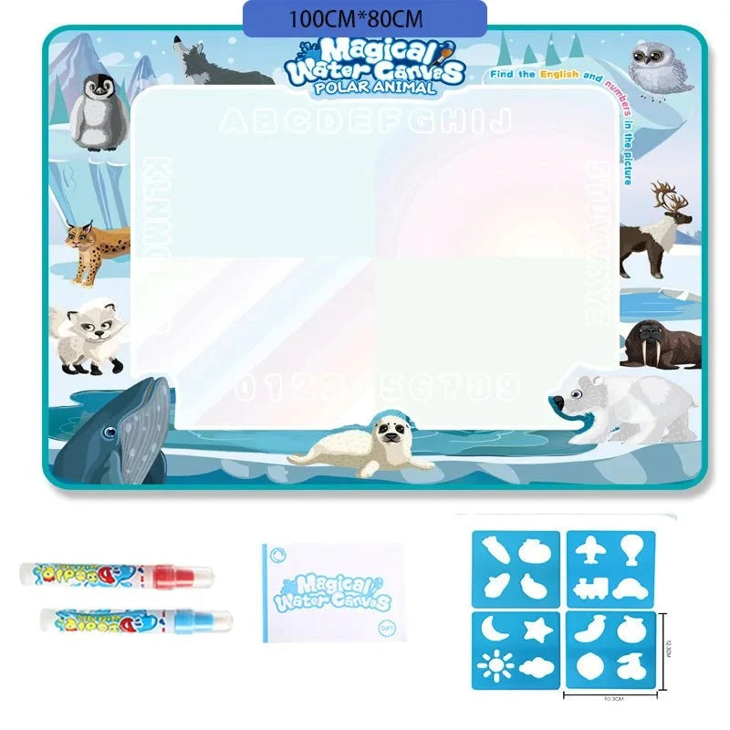 Water Drawing Mat Reusable Water-Only Quick-Drying