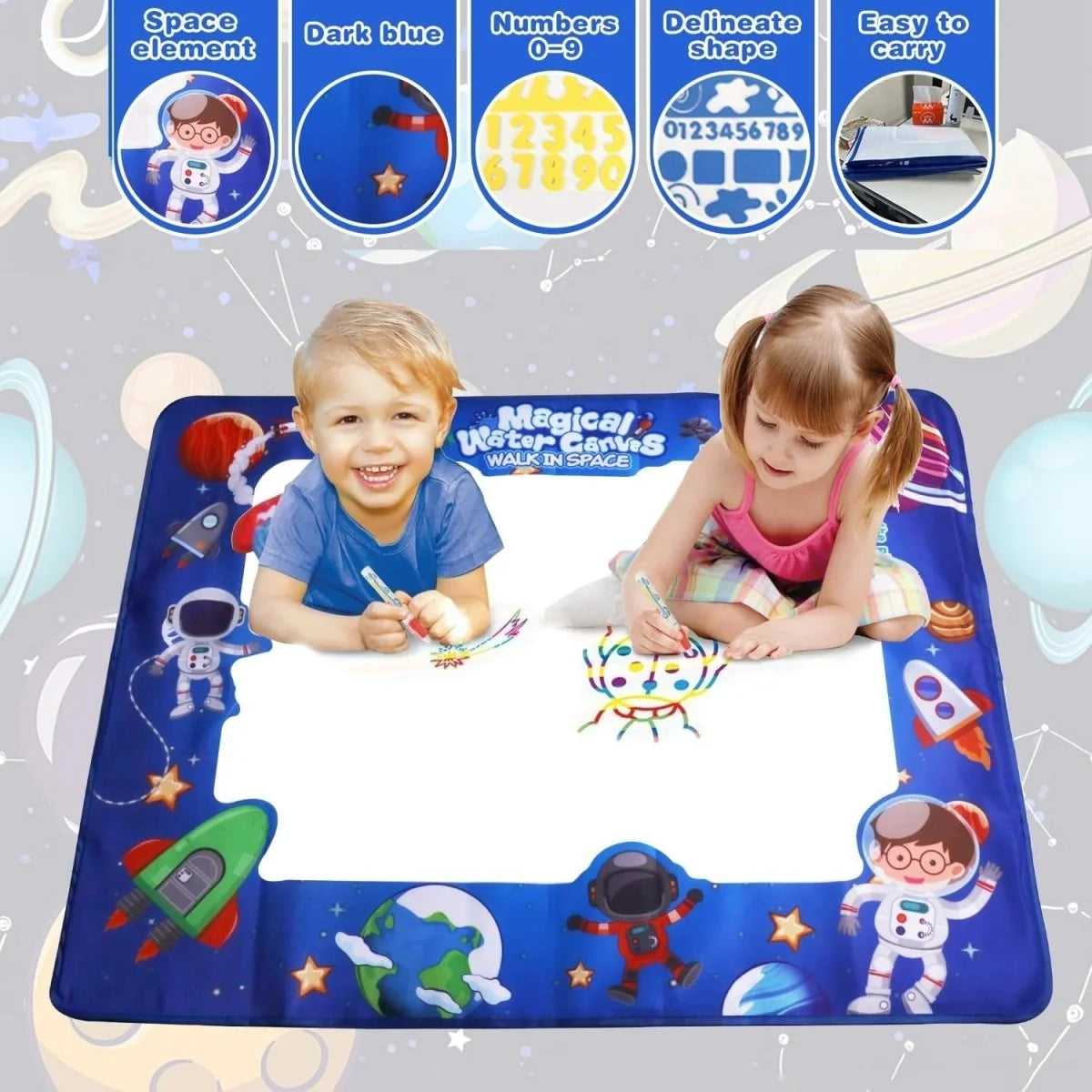 Water Drawing Mat Reusable Water-Only Quick-Drying