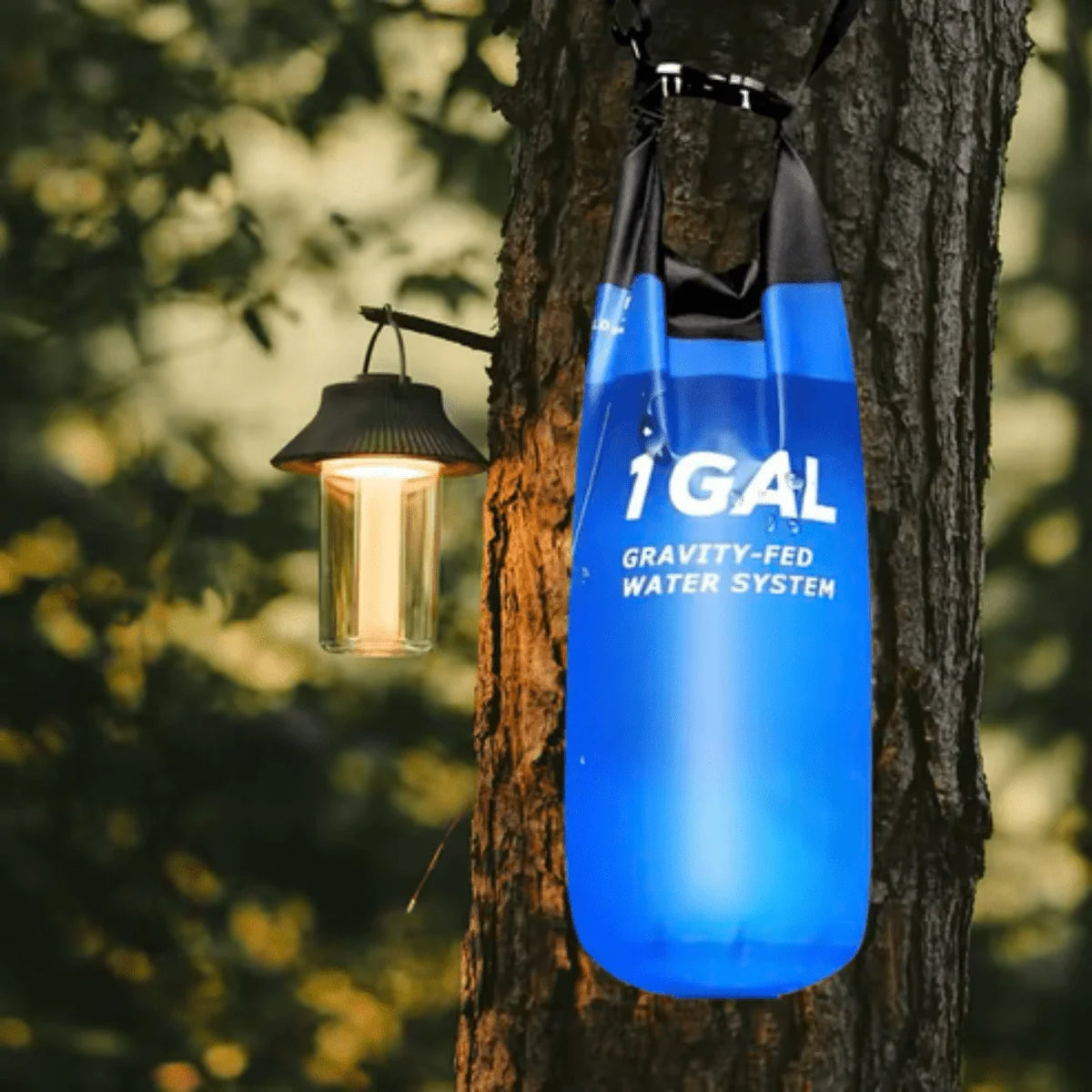 Water Filtration System Gravity-Fed Portable 1.6-Gallon Container
