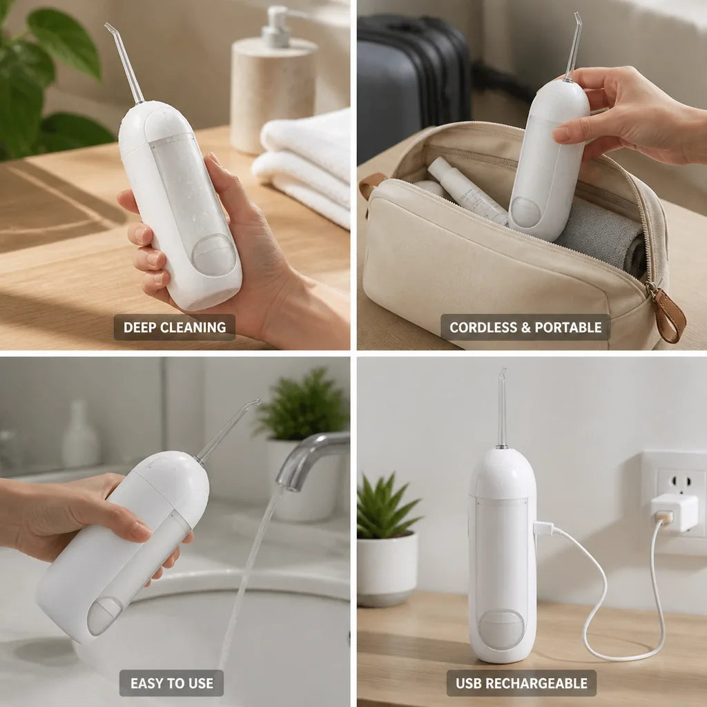 Water Flosser Cordless Travel Size Healthy Gums