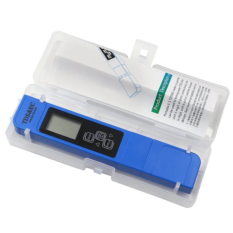 Water Quality Tester 4-in-1 TDS EC & Temperature LCD Display