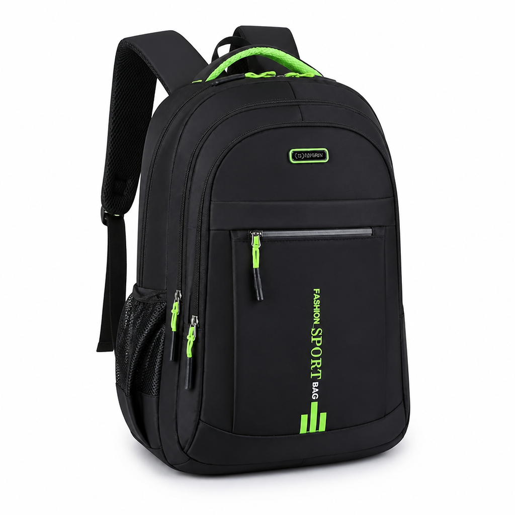 Water-Repellent Oxford Backpack (Padded Straps)