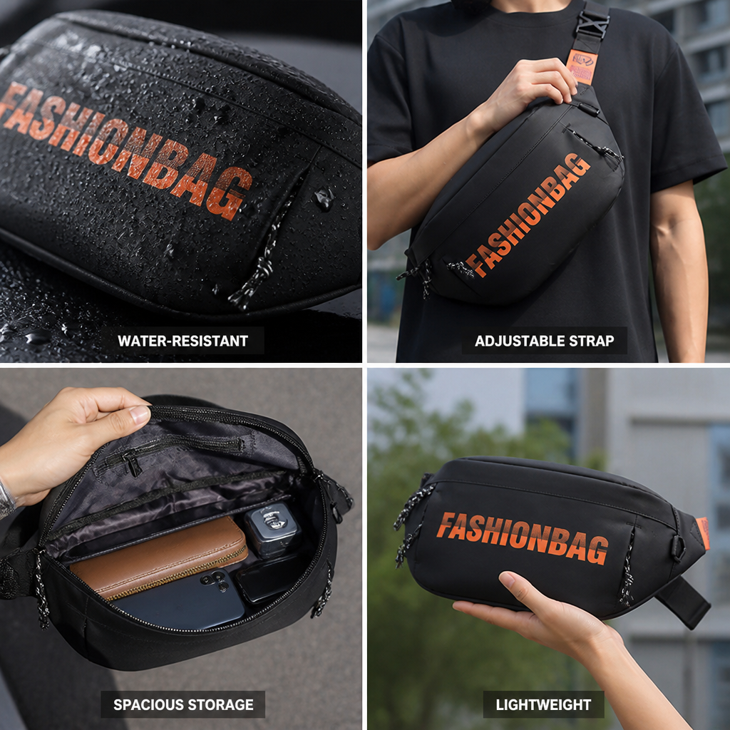 Water-Resistant & Adjustable Strap Belt Bag