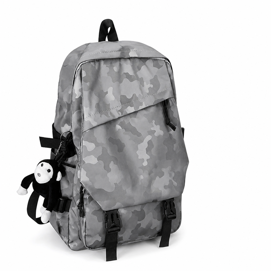 Water-Resistant Camouflage Backpack (Padded Straps)