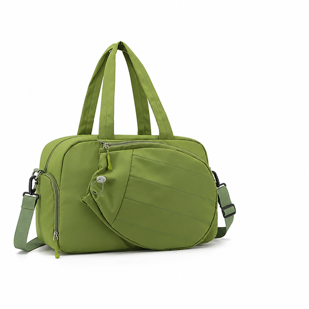 Water-Resistant Dual Racket Tennis Bag (Padded Straps)