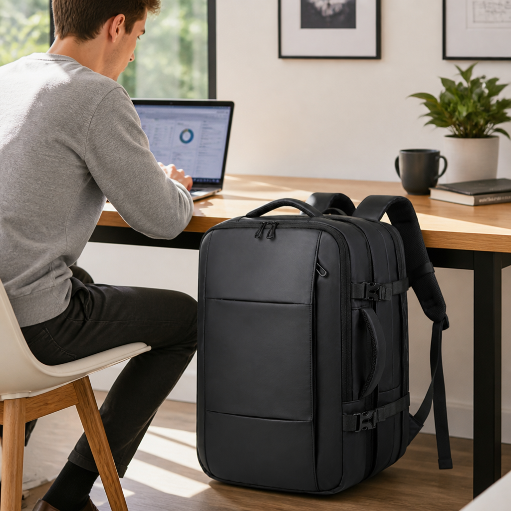 Water-Resistant Ergonomic Multi-Pocket Backpack