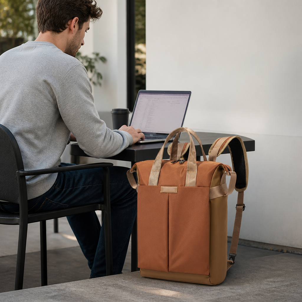 Water-Resistant Laptop Backpack With Organizer Pockets
