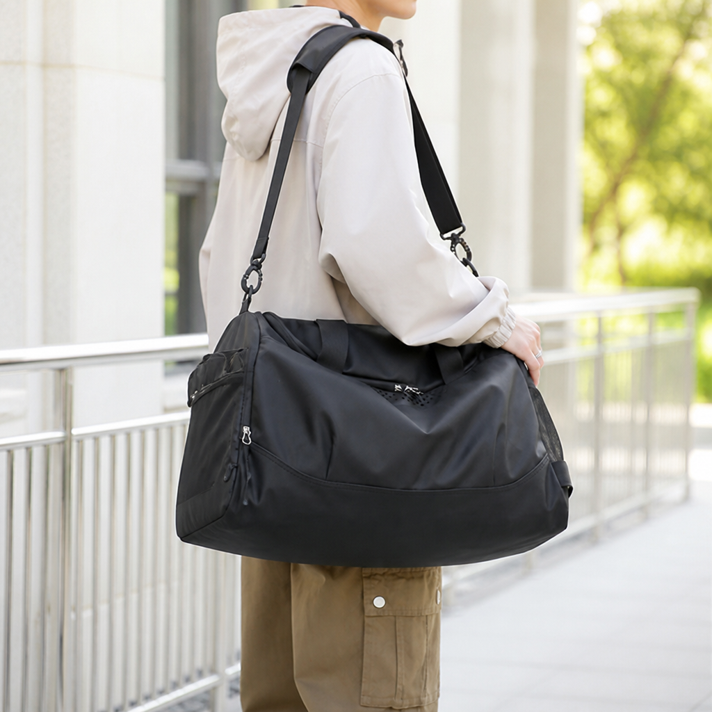 Water-Resistant Large-Capacity Duffel Bag (Detachable Adjustable Strap)