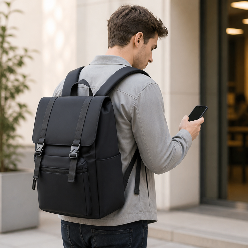 Water-Resistant Multi-Compartment Backpack