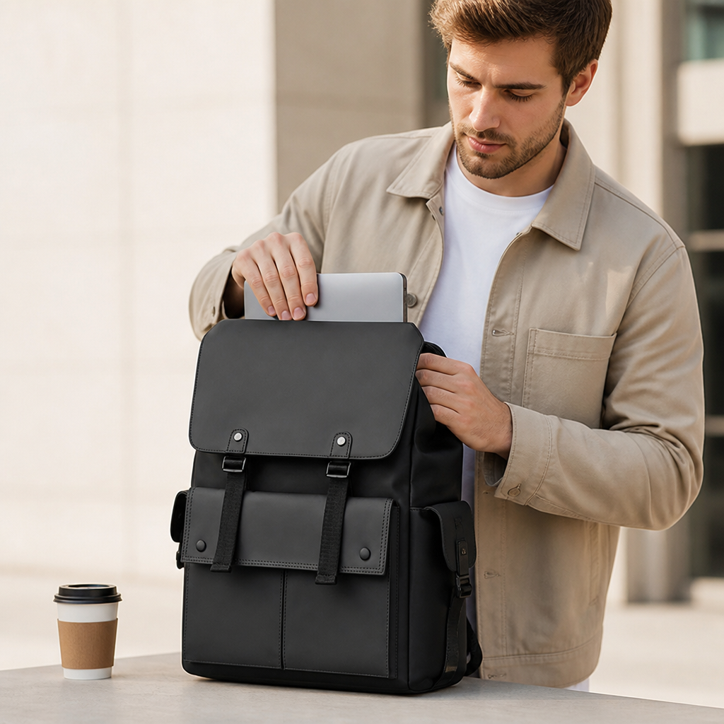 Water-Resistant Multi-Compartment Backpack
