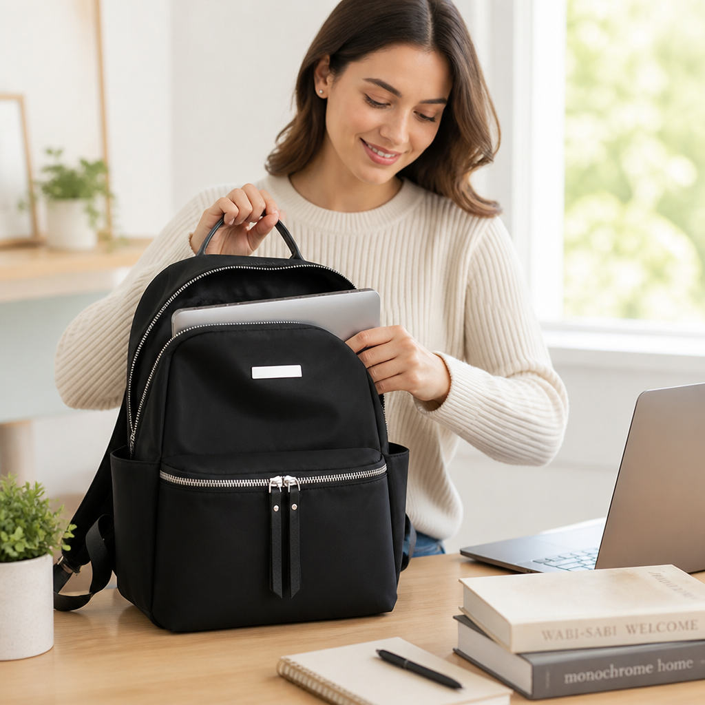 Water-Resistant Multi-Compartment Backpack (Padded Laptop Compartment)