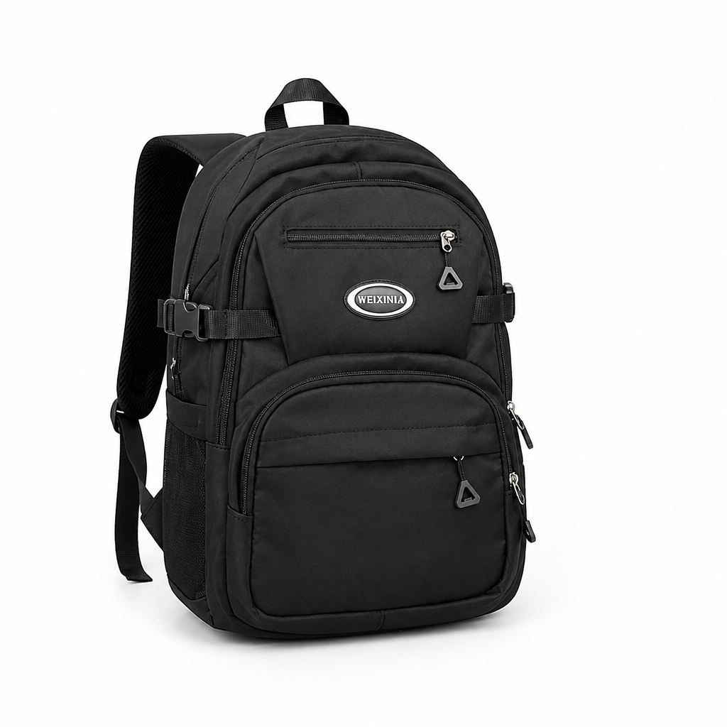 Water-Resistant Multi-Compartment Backpack (Padded Straps)