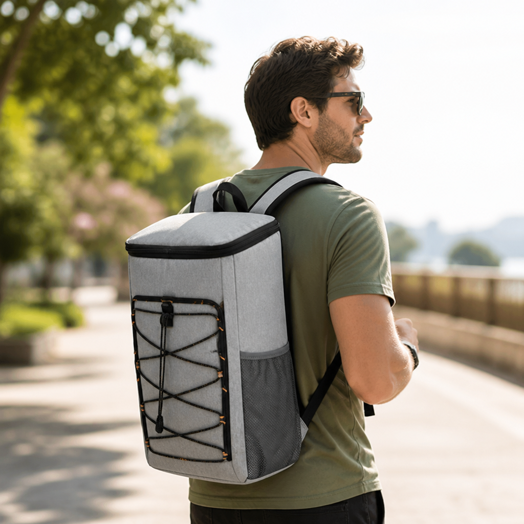 Water-Resistant Multi-Compartment Backpack With Padded Straps