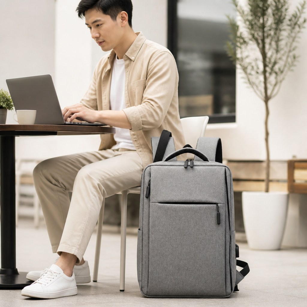 Water-Resistant Multi-Compartment Laptop Backpack (Fits 17-Inch)