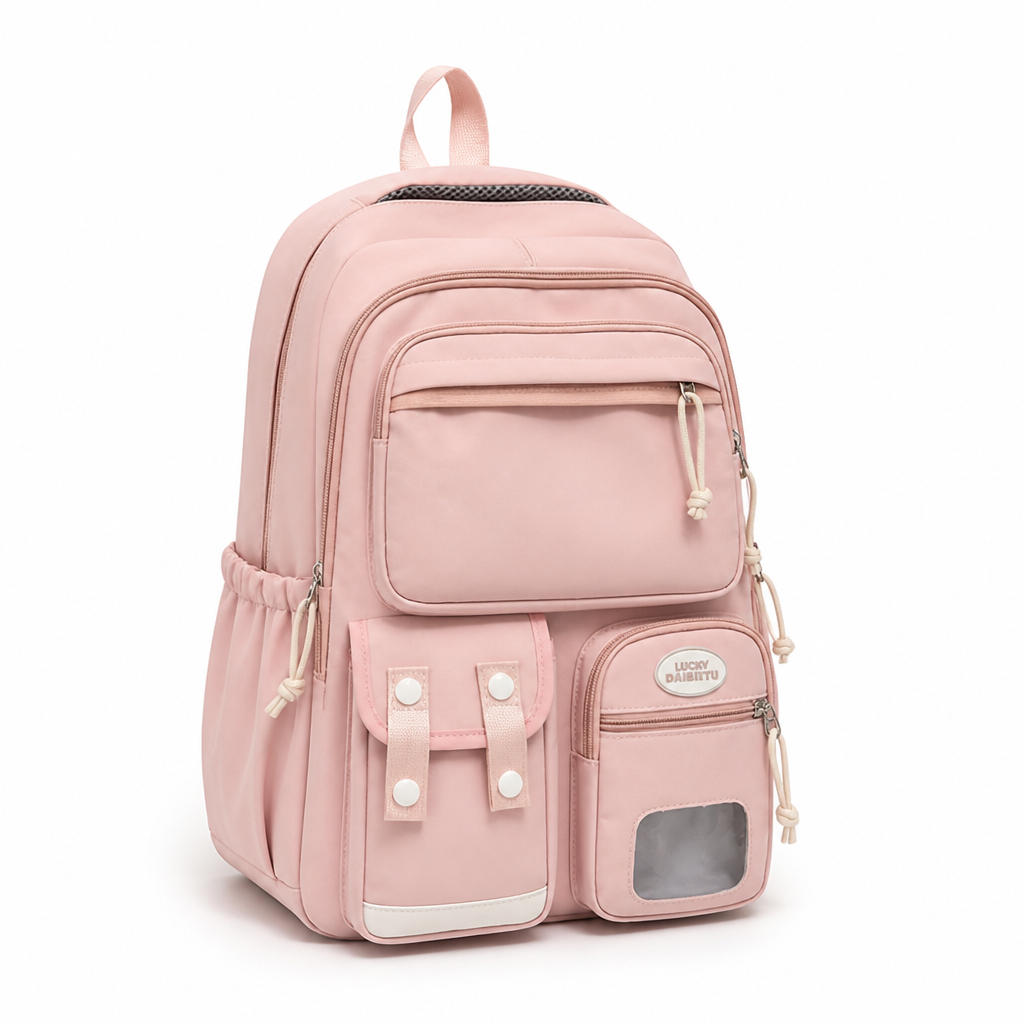 Water-Resistant Multi-Compartment School Backpack