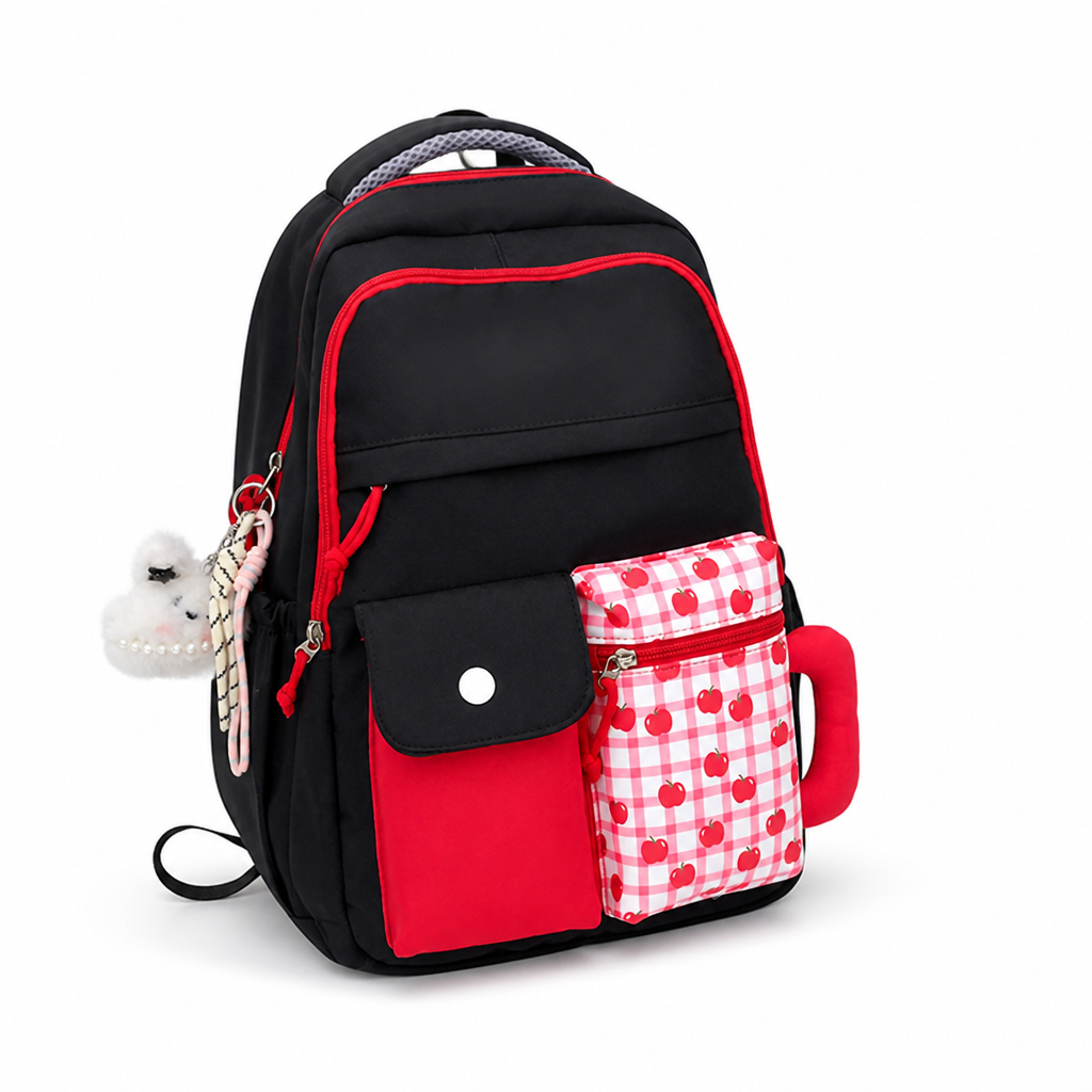 Water-Resistant Multi-Compartment School Backpack