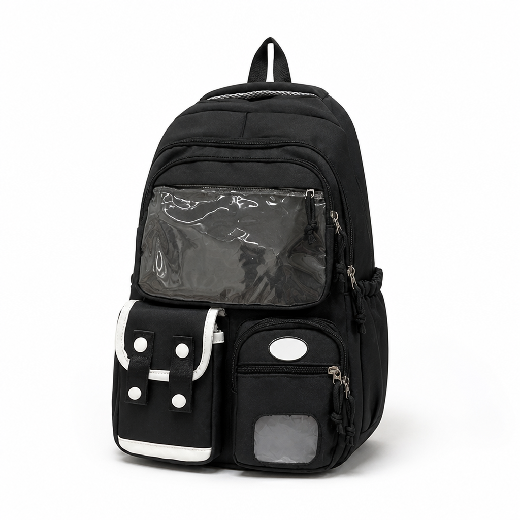 Water-Resistant Multi-Compartment School Backpack