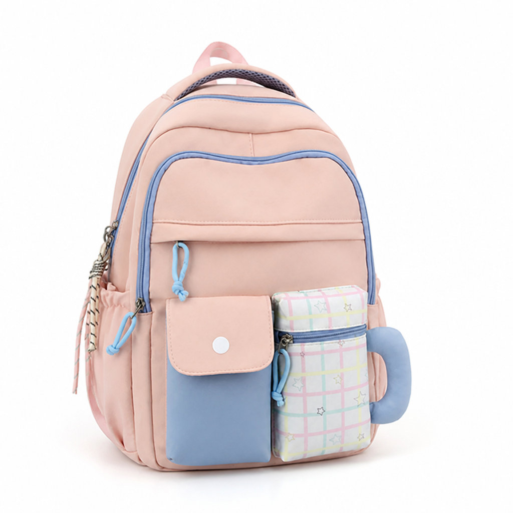 Water-Resistant Multi-Compartment School Backpack