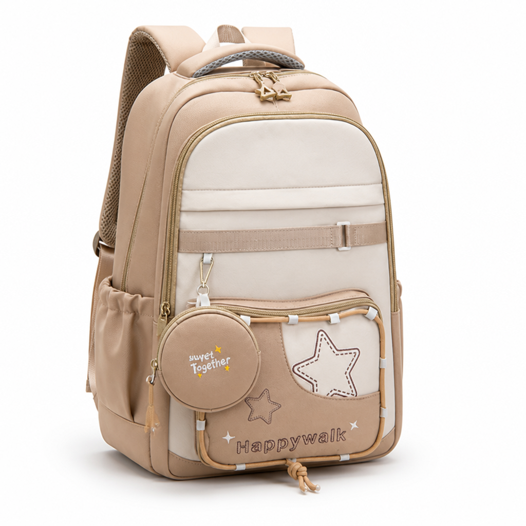 Water-Resistant Multi-Compartment School Backpack