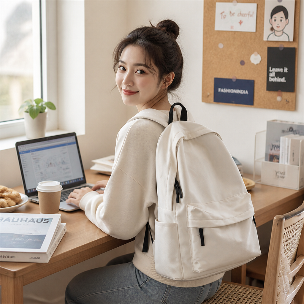 Water-Resistant Multi-Compartment Travel Backpack